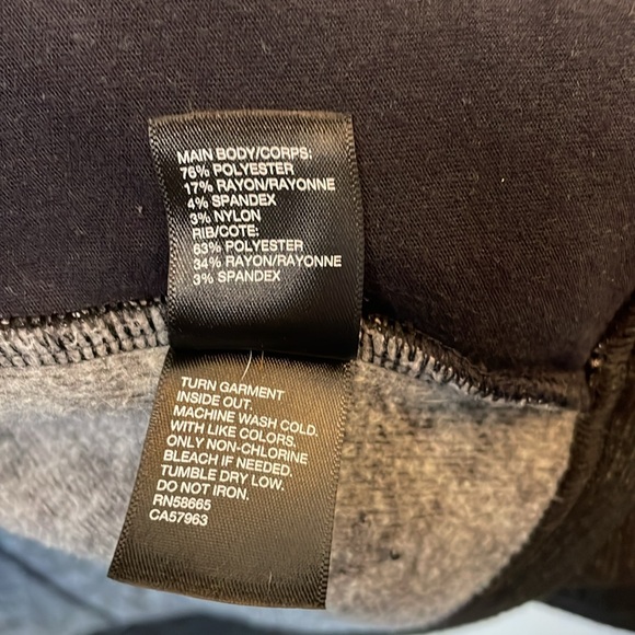 Zella Black Cross-over Collar Oversized Athletic Jacket M. #0023 - Picture 14 of 16